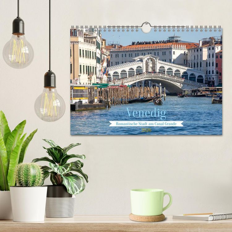 Produktbild: Venedig - Romantische Stadt am Canal Grande (Wandkalender 2026 DIN A4 quer), CALVENDO Monatskalender