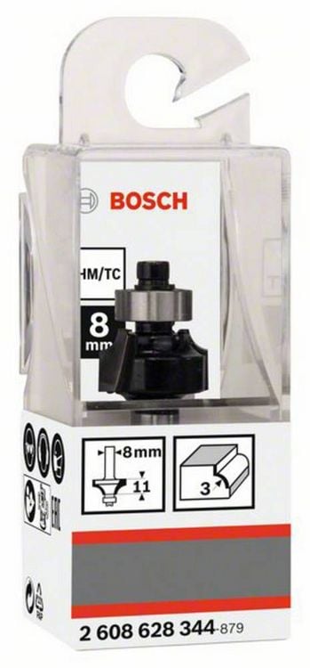 Produktbild: Bosch Accessories 2608628344 Abrundfr&auml;ser Hartmetall L&auml;nge 53 mm Schaftdurchmesser 8 mm