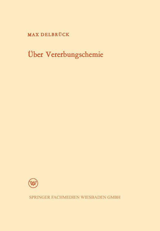 Produktbild: &Uuml;ber Vererbungschemie