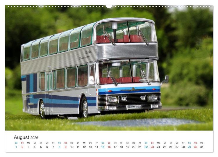 Produktbild: Omnibusse im Fokus (Wandkalender 2026 DIN A2 quer), CALVENDO Monatskalender