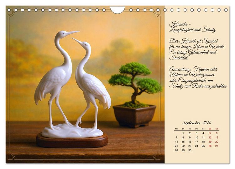 Produktbild: Feng Shui - Symbole f&uuml;r die Harmonie des Qi (Wandkalender 2026 DIN A4 quer), CALVENDO Monatskalender