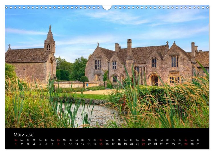 Produktbild: Englische Herrenh&auml;user (Wandkalender 2026 DIN A3 quer), CALVENDO Monatskalender