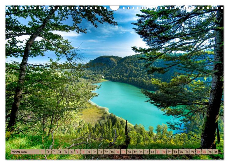 Produktbild: La Franche-Comt&eacute; magique (Calendrier mural 2026 DIN A3 vertical), CALVENDO calendrier mensuel