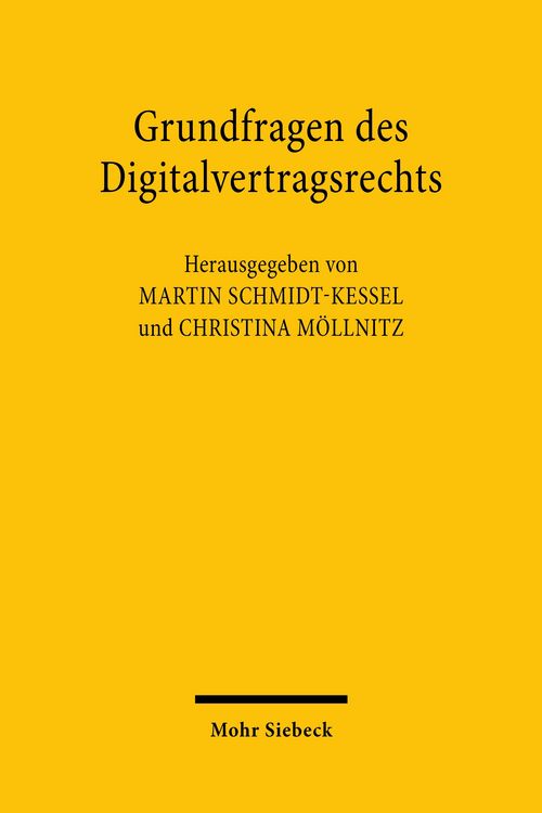 Produktbild: Grundfragen des Digitalvertragsrechts