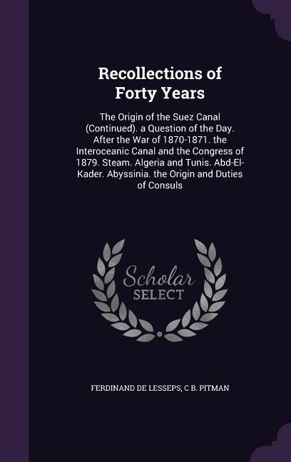 Produktbild: Recollections of Forty Years