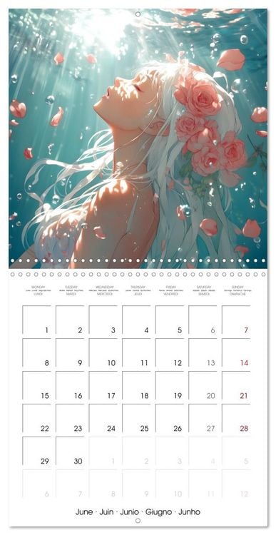 Produktbild: Mermaid Dreams - A Year of Enchanted Oceans (Wall Calendar 2026 12 &times; 12 Inch) CALVENDO 12 Month Wall Calendar