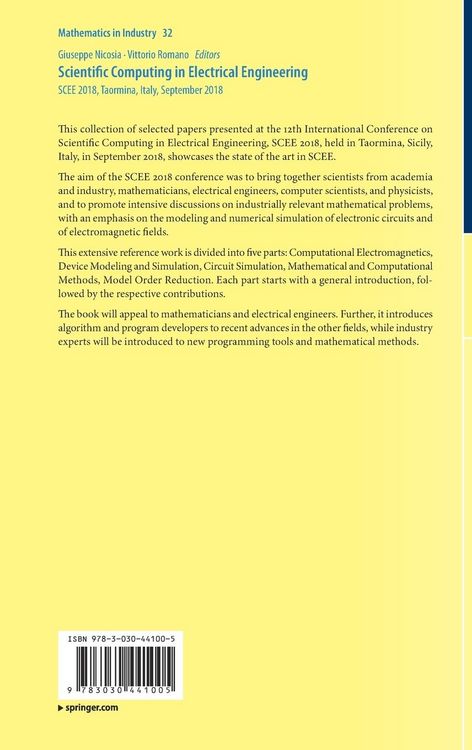 Produktbild: Scientific Computing in Electrical Engineering