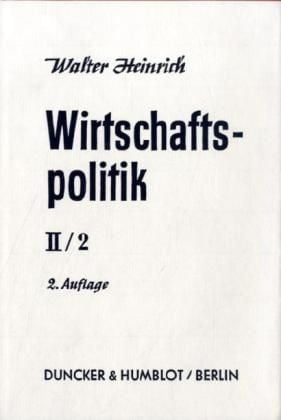 Produktbild: Wirtschaftspolitik.