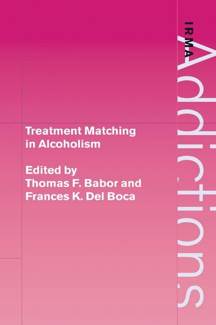 Produktbild: Treatment Matching in Alcoholism