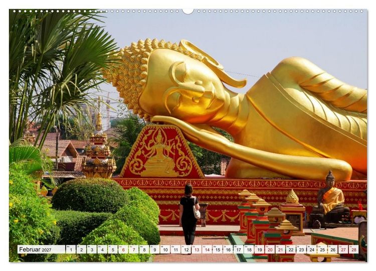 Produktbild: Bekanntes und Unbekanntes Laos (Wandkalender 2027 DIN A2 quer), CALVENDO Monatskalender