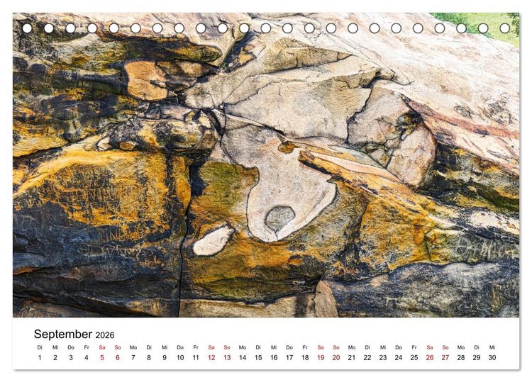 Produktbild: Steinerne Zeitzeugen (Tischkalender 2026 DIN A5 quer), CALVENDO Monatskalender