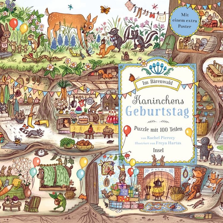 Produktbild: Im B&auml;renwald. Kaninchens Geburtstag. Puzzle mit 100 Teilen f&uuml;r Kinder ab 4 Jahre