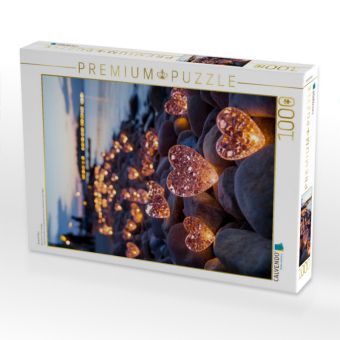 Produktbild: CALVENDO Puzzle Strand-Herz | 1000 Teile Lege-Gr&ouml;&szlig;e 64x48cm Foto-Puzzle f&uuml;r gl&uuml;ckliche Stunden