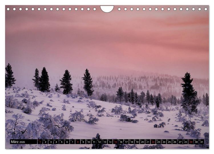 Produktbild: Wundersch&ouml;nes Finnisch - Lappland (Wandkalender 2026 DIN A4 quer), CALVENDO Monatskalender