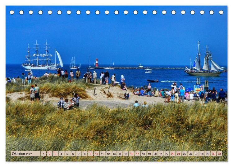 Produktbild: Hanse Sail - Rostock. Du bist so sch&ouml;n (Tischkalender 2027 DIN A5 quer), CALVENDO Monatskalender