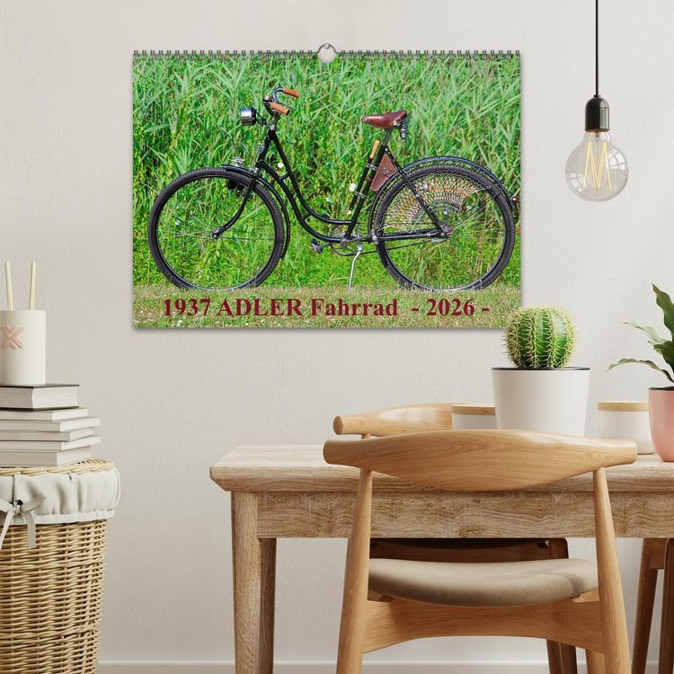 Produktbild: 1937 ADLER Fahrrad (Wandkalender 2026 DIN A3 quer), CALVENDO Monatskalender