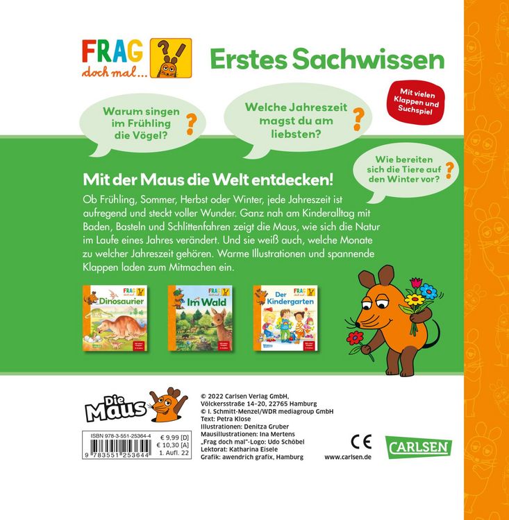 Produktbild: Frag doch mal ... die Maus: Jahreszeiten
