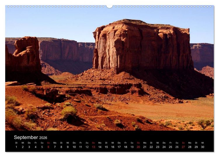 Produktbild: USA-S&uuml;dwesten von seiner sch&ouml;nsten Seite 2026 (hochwertiger Premium Wandkalender 2026 DIN A2 quer), Kunstdruck in Hochglanz
