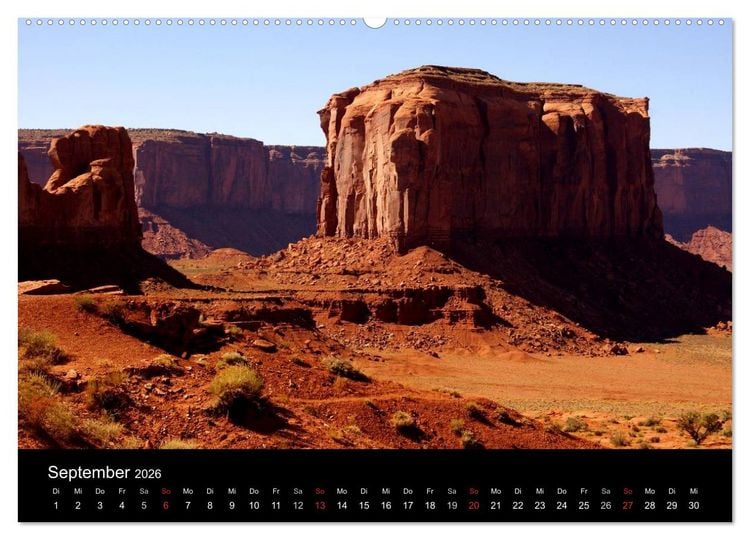 Produktbild: USA-S&uuml;dwesten von seiner sch&ouml;nsten Seite 2026 (Wandkalender 2026 DIN A2 quer), CALVENDO Monatskalender
