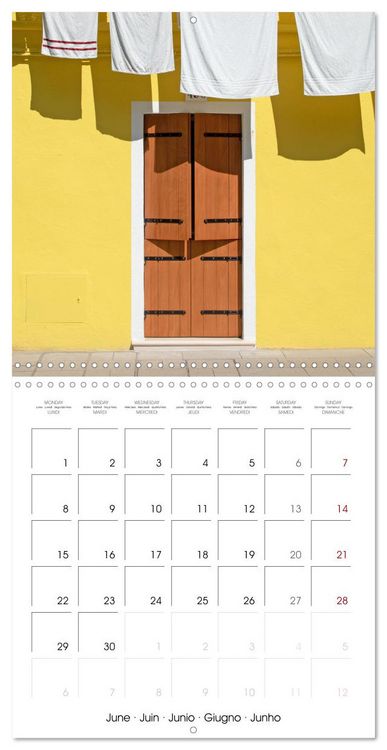 Produktbild: Doors of Burano (Wall Calendar 2026 12 &times; 12 Inch) CALVENDO 12 Month Wall Calendar