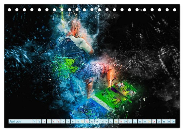 Produktbild: Kitesurfen extrem cool (Tischkalender 2026 DIN A5 quer), CALVENDO Monatskalender