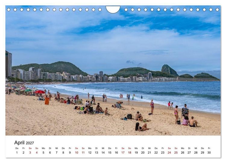 Produktbild: Rio de Janeiro - Kontraste. Farben. Licht (Wandkalender 2027 DIN A4 quer), CALVENDO Monatskalender