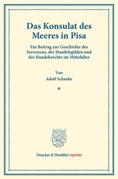 Produktbild: Das Konsulat des Meeres in Pisa.