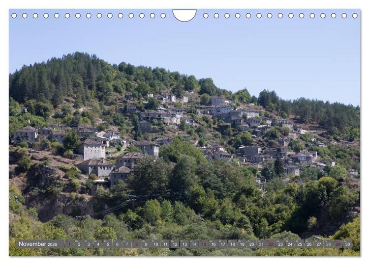 Produktbild: Griechenland 2026 - Zagorochoria und Vikos-Schlucht (Wandkalender 2026 DIN A4 quer), CALVENDO Monatskalender