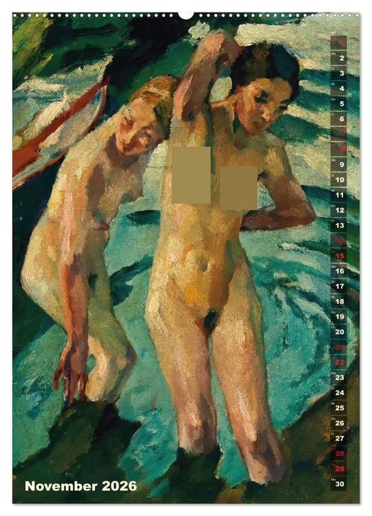 Produktbild: Leo Putz - Die Kunst der Sinnlichkeit (Wandkalender 2026 DIN A2 hoch), CALVENDO Monatskalender