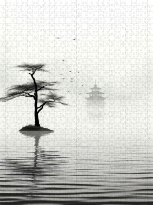 Produktbild: CALVENDO Puzzle Japan, Natur - Ruhe | 1000 Teile Lege-Gr&ouml;&szlig;e 64x48cm Foto-Puzzle f&uuml;r gl&uuml;ckliche Stunden