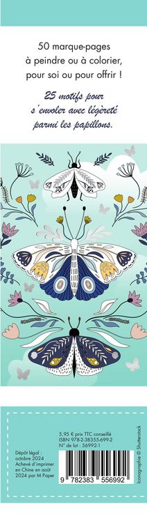 Produktbild: Papillons scintillants : 50 marque-pages &agrave; peindre ou &agrave; colorier