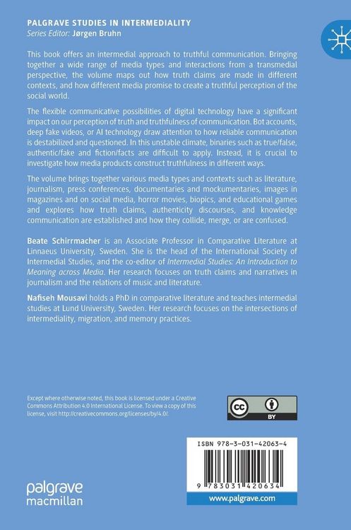 Produktbild: Truth Claims Across Media
