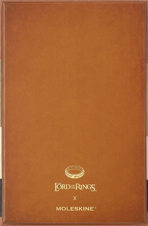 Produktbild: Moleskine Der Herr der Ringe Notizbuch Frodo Sam limitierte Ausgabe, L/A5, liniert, fester Einband, mit Box