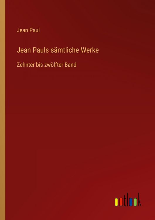 Produktbild: Jean Pauls s&auml;mtliche Werke