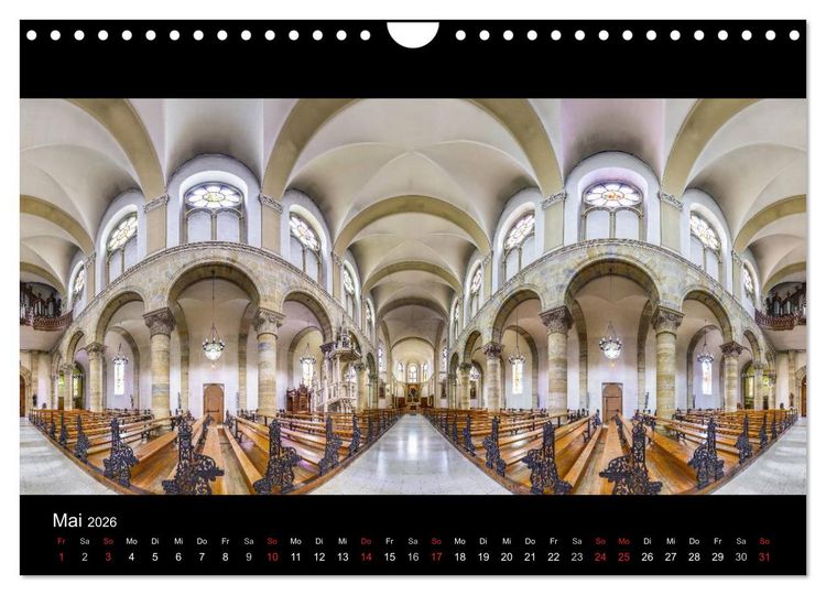 Produktbild: Kapellen, Kirchen und Kathedralen 2026 (Wandkalender 2026 DIN A4 quer), CALVENDO Monatskalender
