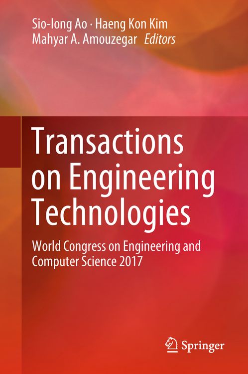 Produktbild: Transactions on Engineering Technologies