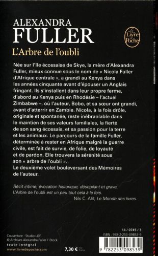 Produktbild: L'arbre de l'oubli : m&eacute;moires