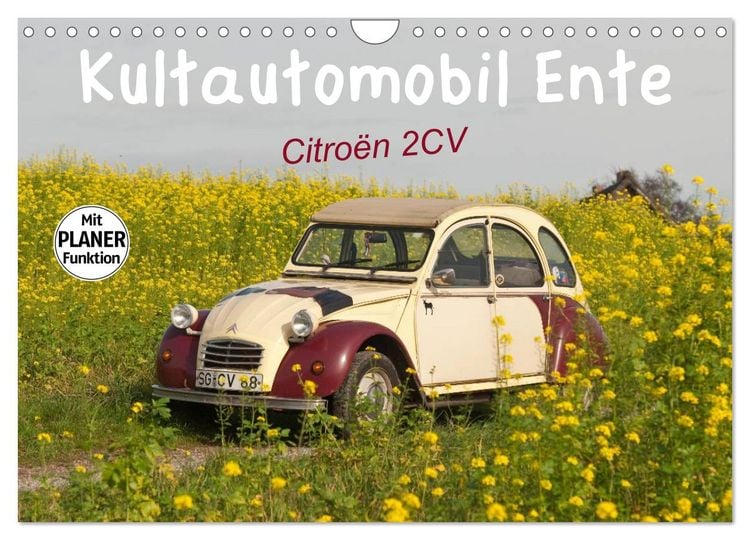 Produktbild: Kultautomobil Ente Citro&euml;n 2CV (Wandkalender 2025 DIN A4 quer), CALVENDO Monatskalender