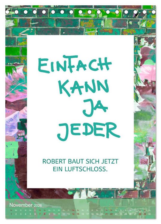 Produktbild: Lach du nur! - Flotte Spr&uuml;che schnell erkl&auml;rt (Tischkalender 2026 DIN A5 hoch), CALVENDO Monatskalender
