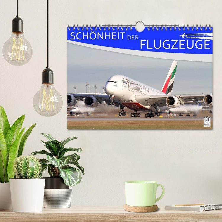 Produktbild: Sch&ouml;nheit der Flugzeuge (Wandkalender 2026 DIN A4 quer), CALVENDO Monatskalender