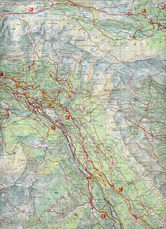 Produktbild: 266T Valle Leventina Wanderkarte