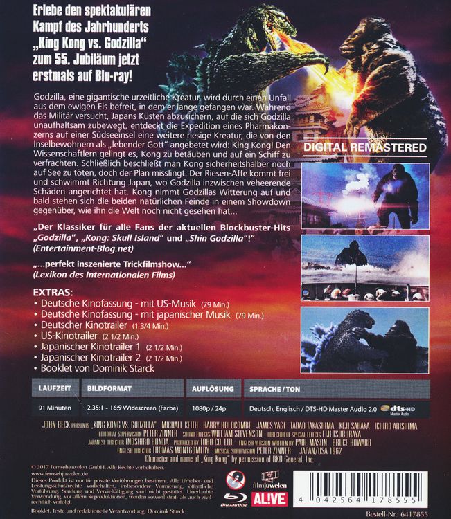 Produktbild: Godzilla - Die R&uuml;ckkehr des King Kong
