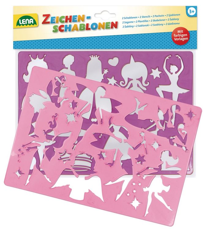 Produktbild: Zeichenschablone Prinzessinen + Elfen, Beutel