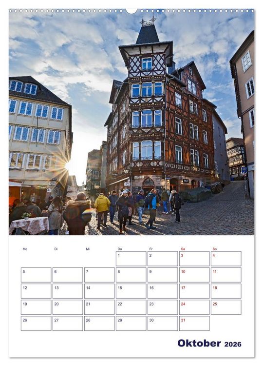 Produktbild: Marburg - Universit&auml;tsstadt mit Flair (Wandkalender 2026 DIN A2 hoch), CALVENDO Monatskalender