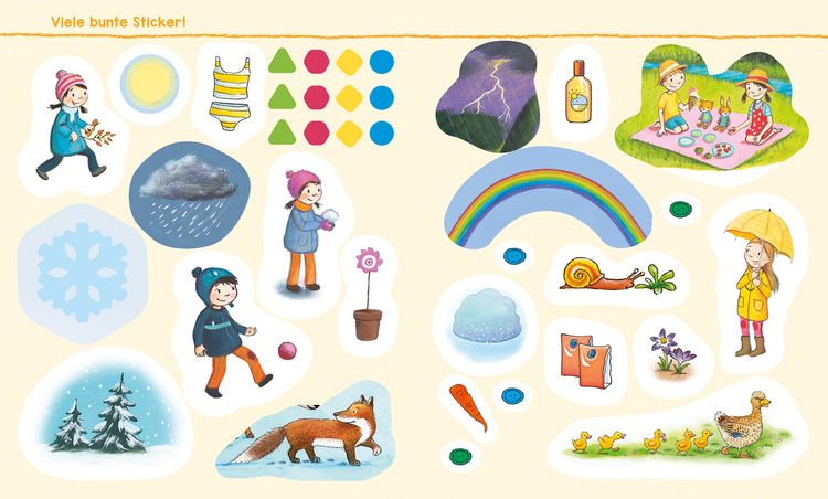 Produktbild: WAS IST WAS Kindergarten Malen R&auml;tseln Stickern. Das Wetter