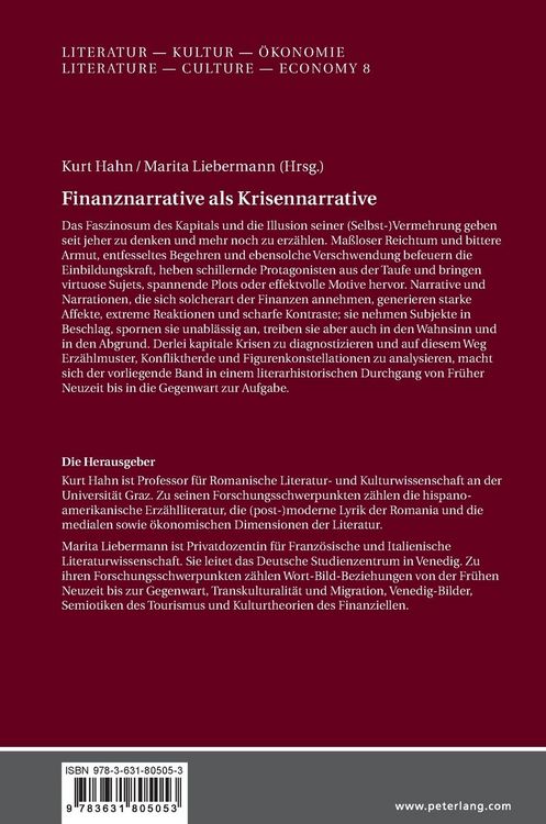 Produktbild: Finanznarrative als Krisennarrative