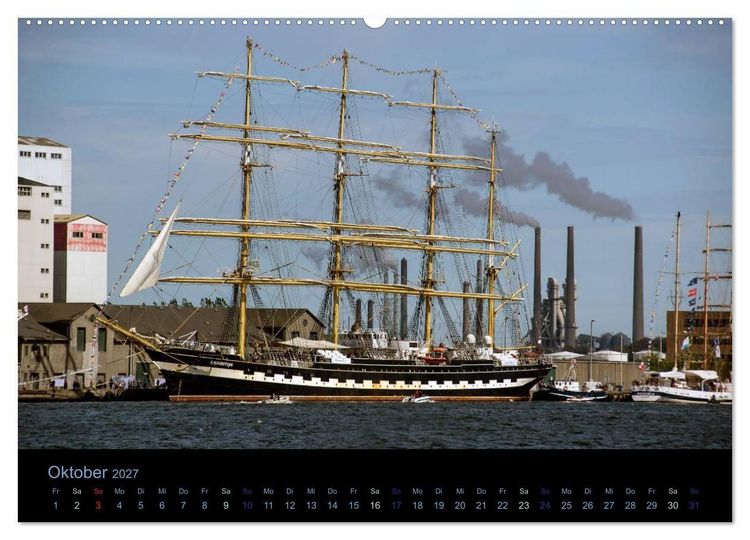 Produktbild: Segelschiffe - Maritime Details (hochwertiger Premium Wandkalender 2027 DIN A2 quer), Kunstdruck in Hochglanz