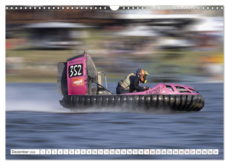 Produktbild: Hovercraft Formel 1 Weltmeisterschaft (Wandkalender 2026 DIN A3 quer), CALVENDO Monatskalender