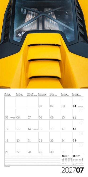 Produktbild: Die Farbe Gelb Kalender 2027 - 30x30 - Art12
