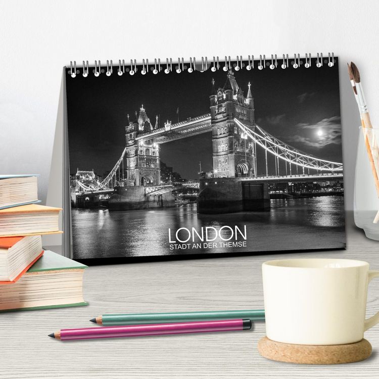 Produktbild: London Stadt an der Themse (Tischkalender 2026 DIN A5 quer), CALVENDO Monatskalender